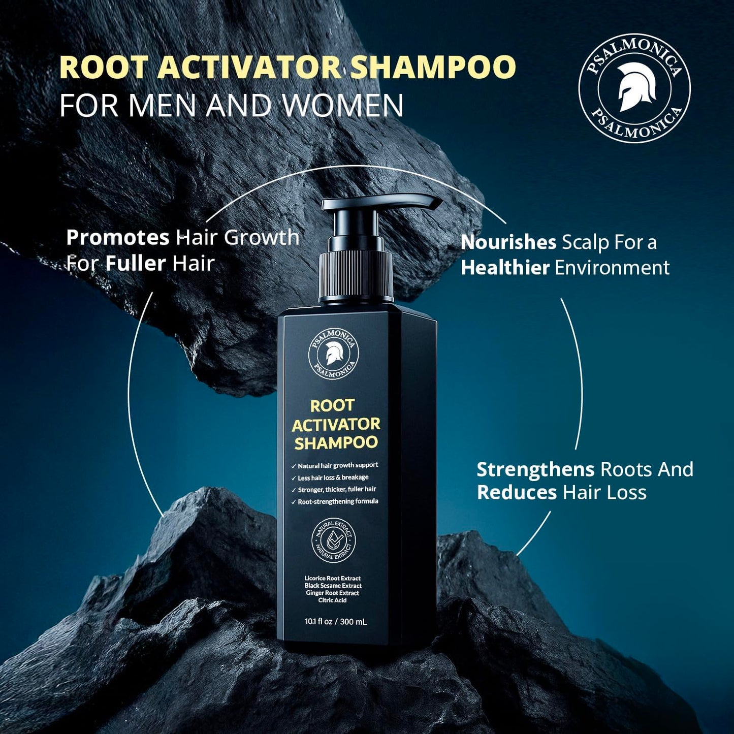 Root Activator Hair Growth Shampoo Conditioner for Men (11.1 Fl Oz (Pack of 1), Root Activator Shampoo)