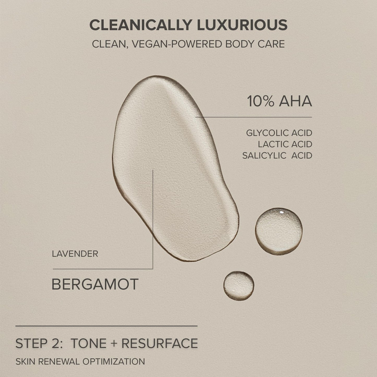 Nudestix Resurfacing Body Toner – Exfoliating Body Treatment with Glycolic, Lactic & Salicylic Acids for Smoother, Brighter Skin | Reduces Bumps & Hyperpigmentation | Clean, Vegan & Cruelty-Free