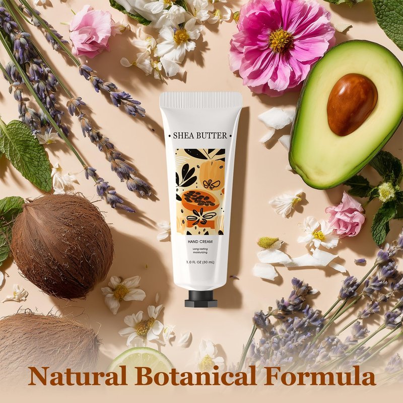 BODY & EARTH Hand Cream Bulk 50 Pack Small Gifts for Women Hand Lotion Travel Size Mini Lotion Creams & Lotions Set Gifts for Mom Bridesmaid Gifts