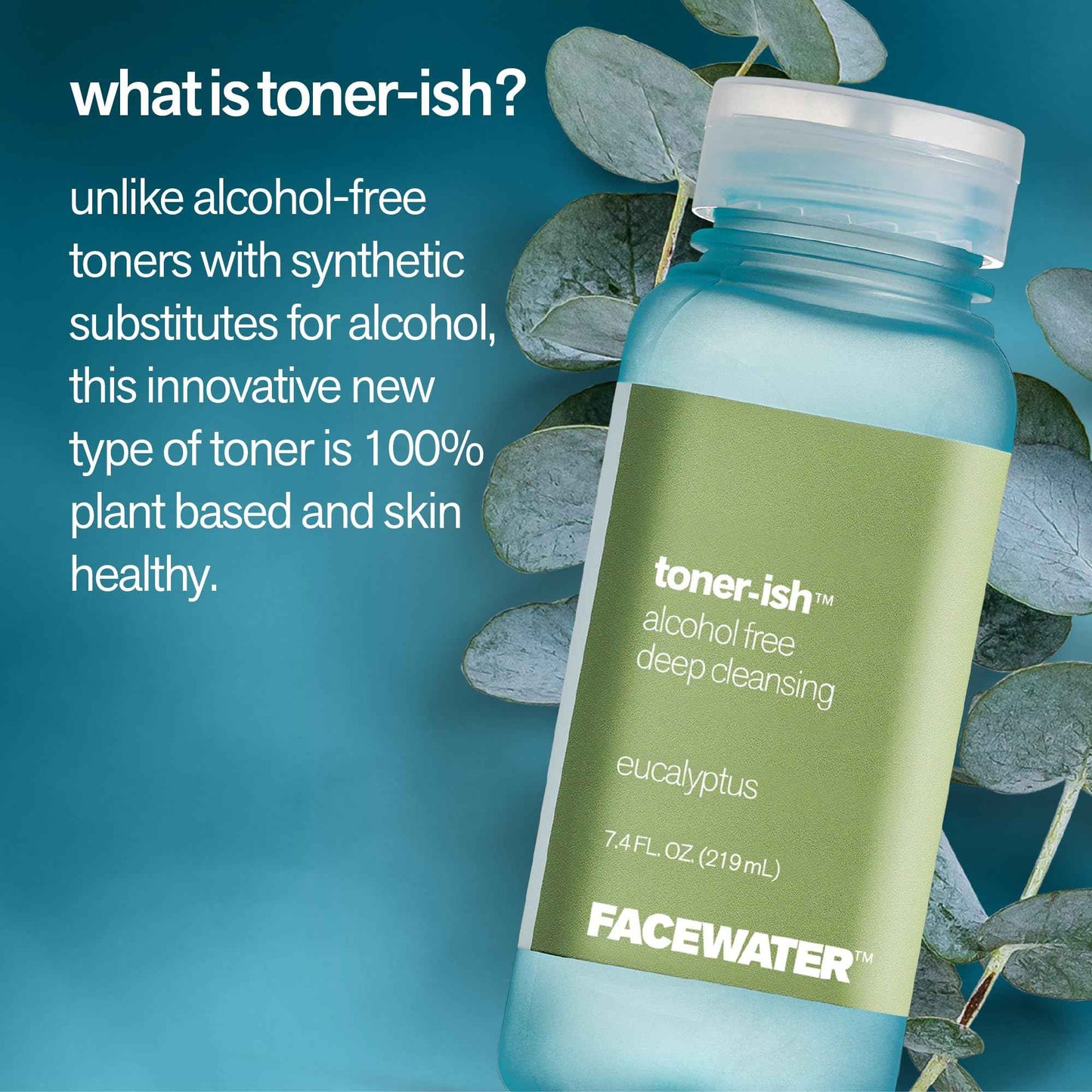 Facewater Toner-ish Deep Cleansing Eucalyptus Alcohol Free Toner