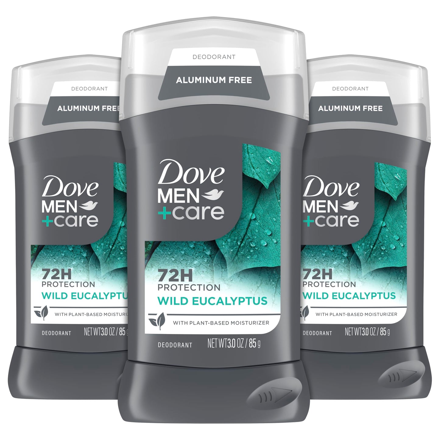 DOVE MEN + CARE Aluminum Free 3 Pack Wild Eucalyptus Deodorant for Men 3 oz