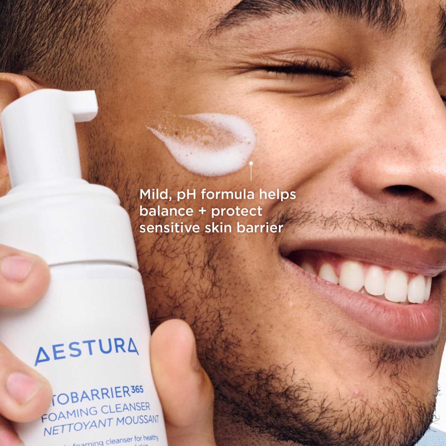 AESTURA ATOBARRIER365 Gentle pH-Balanced Foaming Cleanser with Ceramides | Korean Face Wash for Skin Moisture Barrier Repair, Hydrating Formula, Suitable for Dry Skin, 150ML / 5.07 oz.