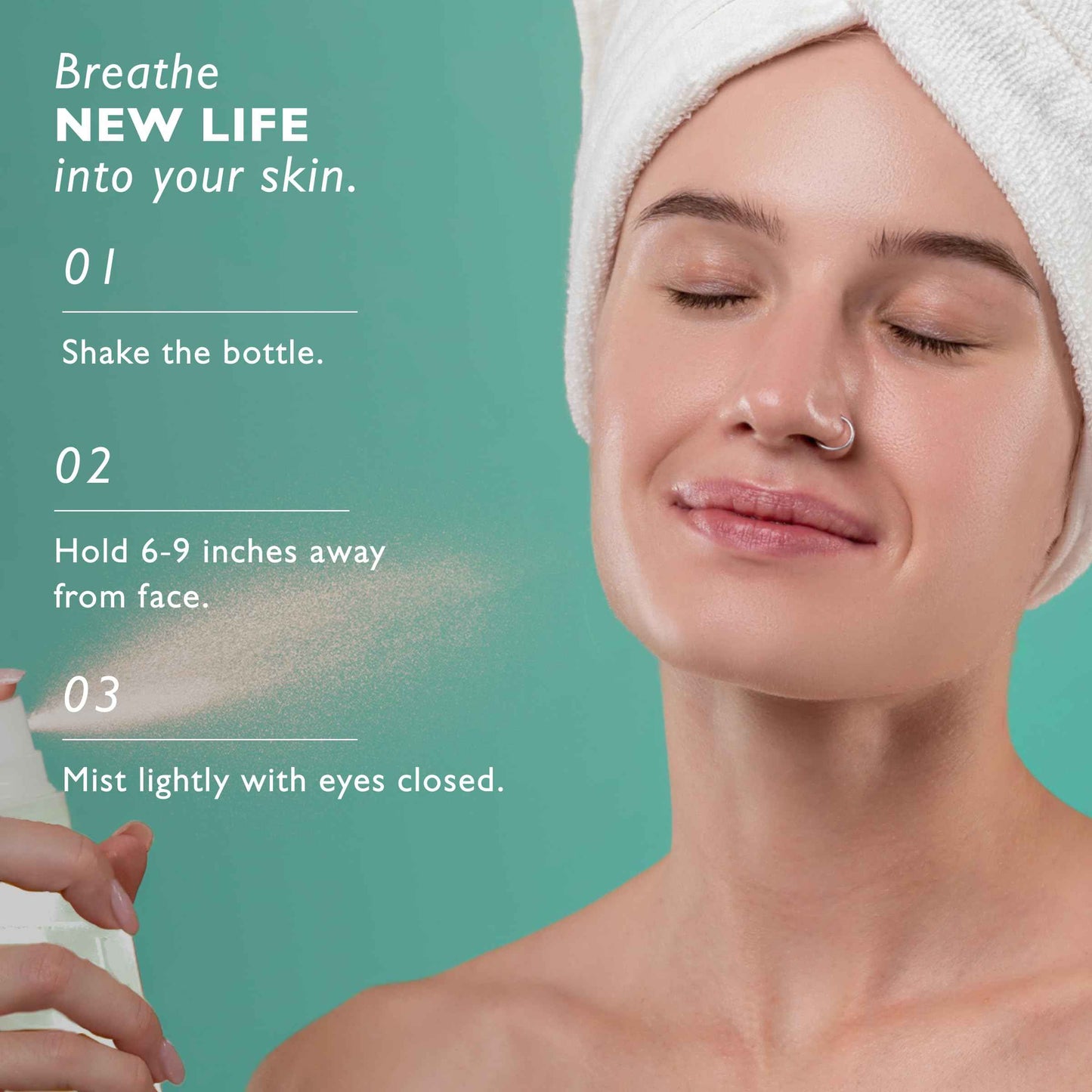 STEM Natural Intelligence ReSet Moisturizing Facial Spray, Setting Spray for Makeup, Makeup Setting Spray for Luxury Skin Care, Face Moisturizer for Women, Finishing Spray for Makeup, 1 oz