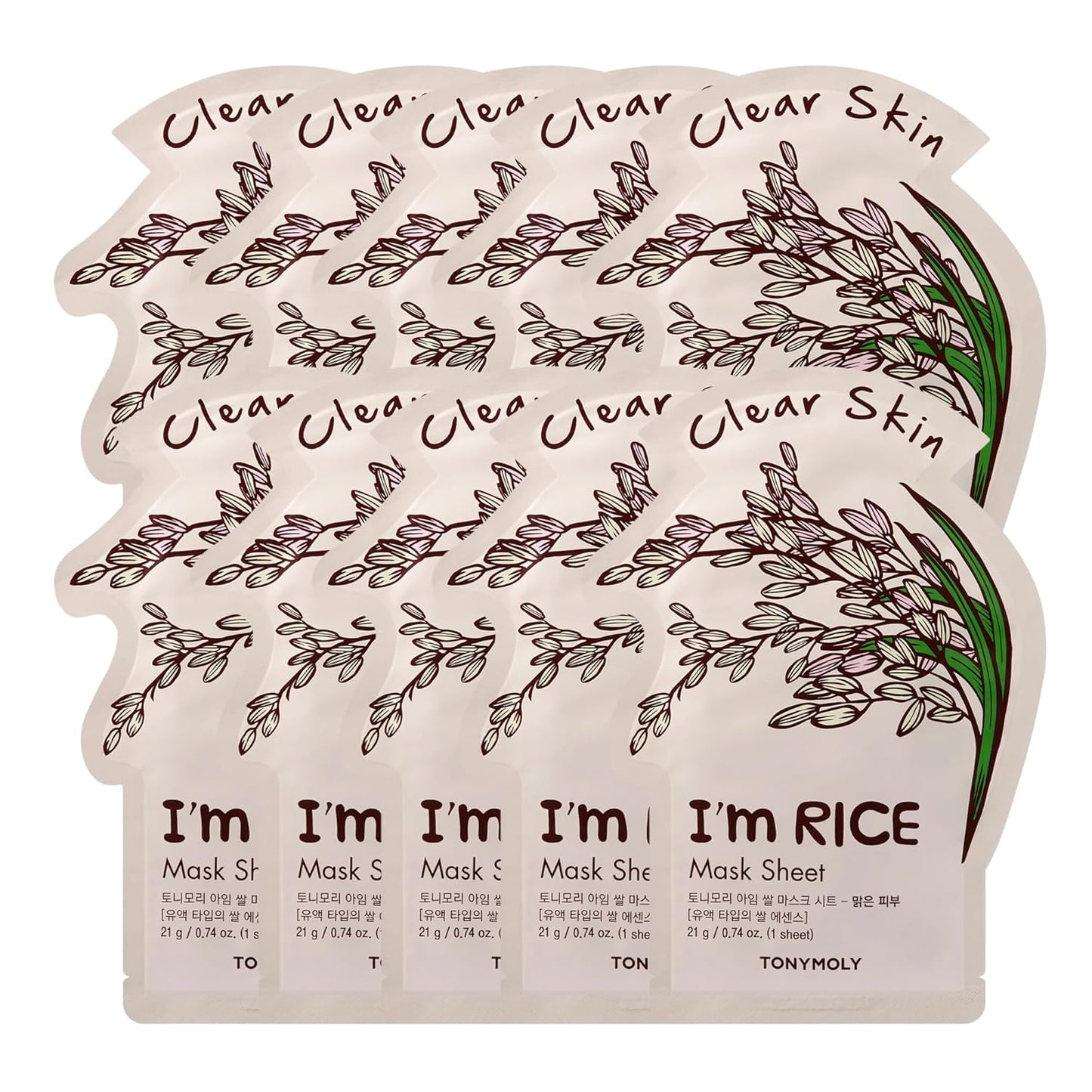 TONYMOLY I’m Real Sheet Mask Set | Korean Face Masks for Hydrating, Soothing & Nourishing Skin - K-Beauty Self-Care Gift Set for Women