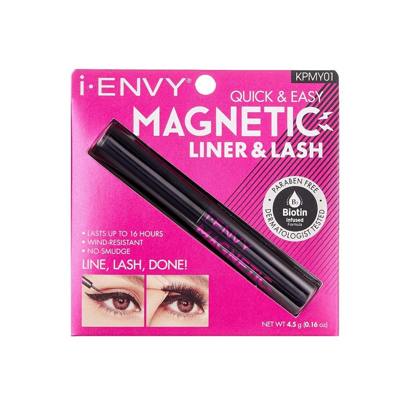 KISS i Envy Magnetic Eyeliner - Wind Resistant Formula for All-Day Wear | Lasts Up to 16 Hours