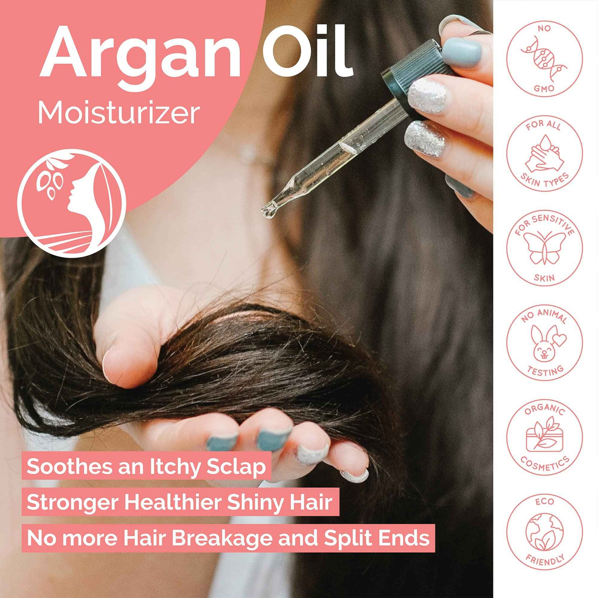 Fatima's Garden Rose Petal Argan Oil - Organic Anti-Aging Moisturizer, 100ml