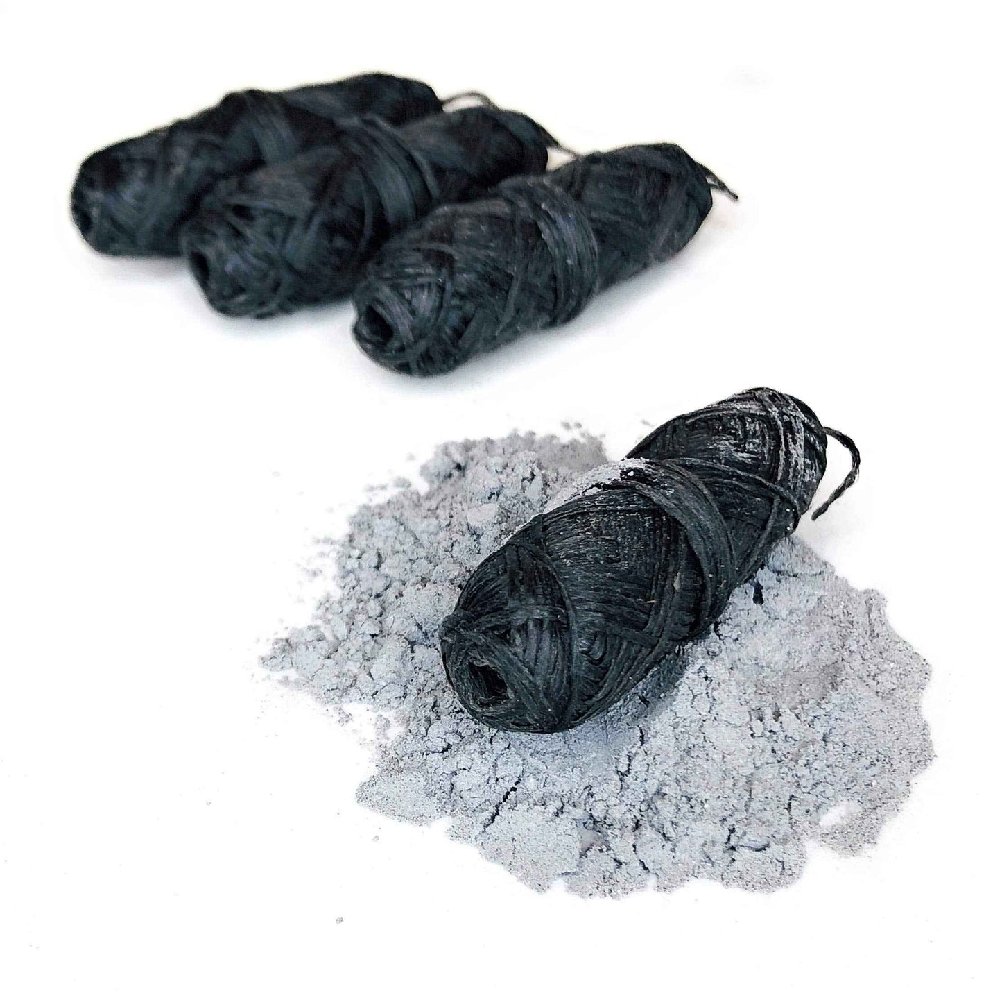 Vegan Biodegradable Bamboo Charcoal Dental Floss Refill Refill | Natural Candelilla Wax | 30M x4 | Peppermint Essential Oil | Eco Friendly Zero Waste Oral Care | 4 Pack