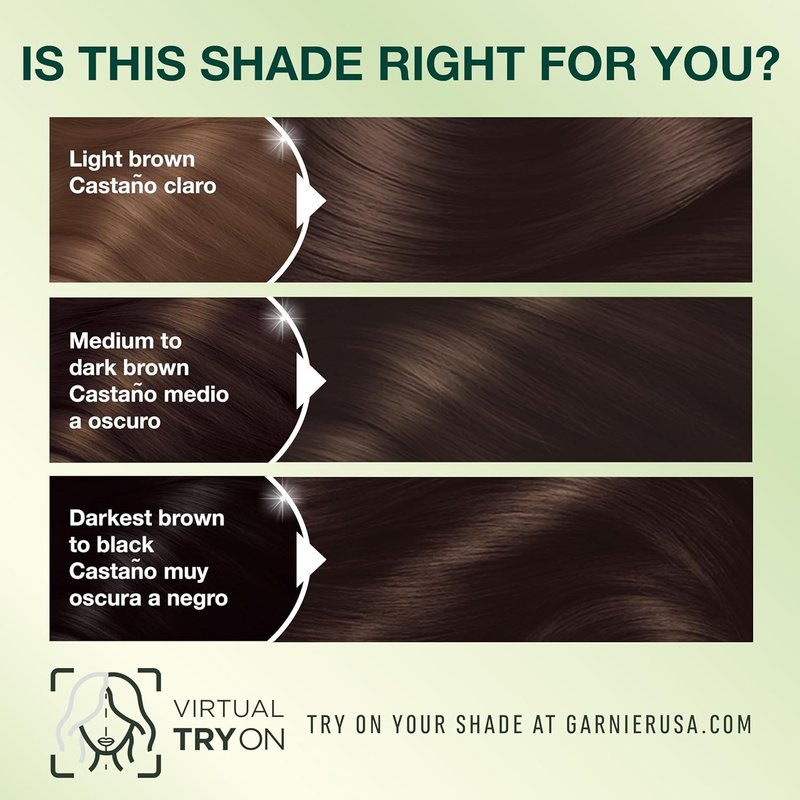 Garnier Nutrisse Ultra Crème Hair Color - Permanent Dark Brown Hair Dye | 100% Gray Coverage, Vegan & Cruelty-Free, 1 Count