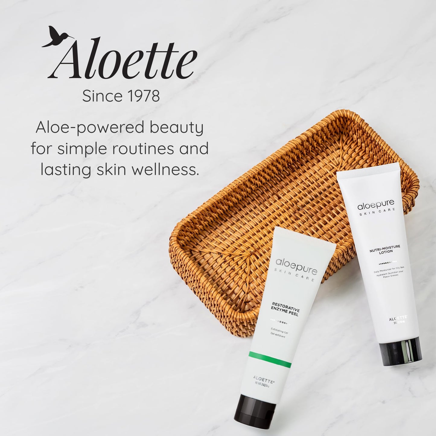 Aloette Moisturizer Face Cream - Daily Body & Facial Skin Care Products