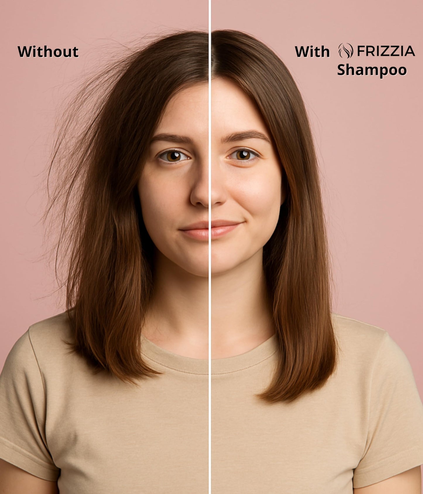 Frizzia PROFESSIONAL Shampoo with Maca, Argan and Vegetable Collagen | Repairs and Strengthens Damaged Hair | Opens Cuticles, Softens and Nourishes All Hair Types | 500ml