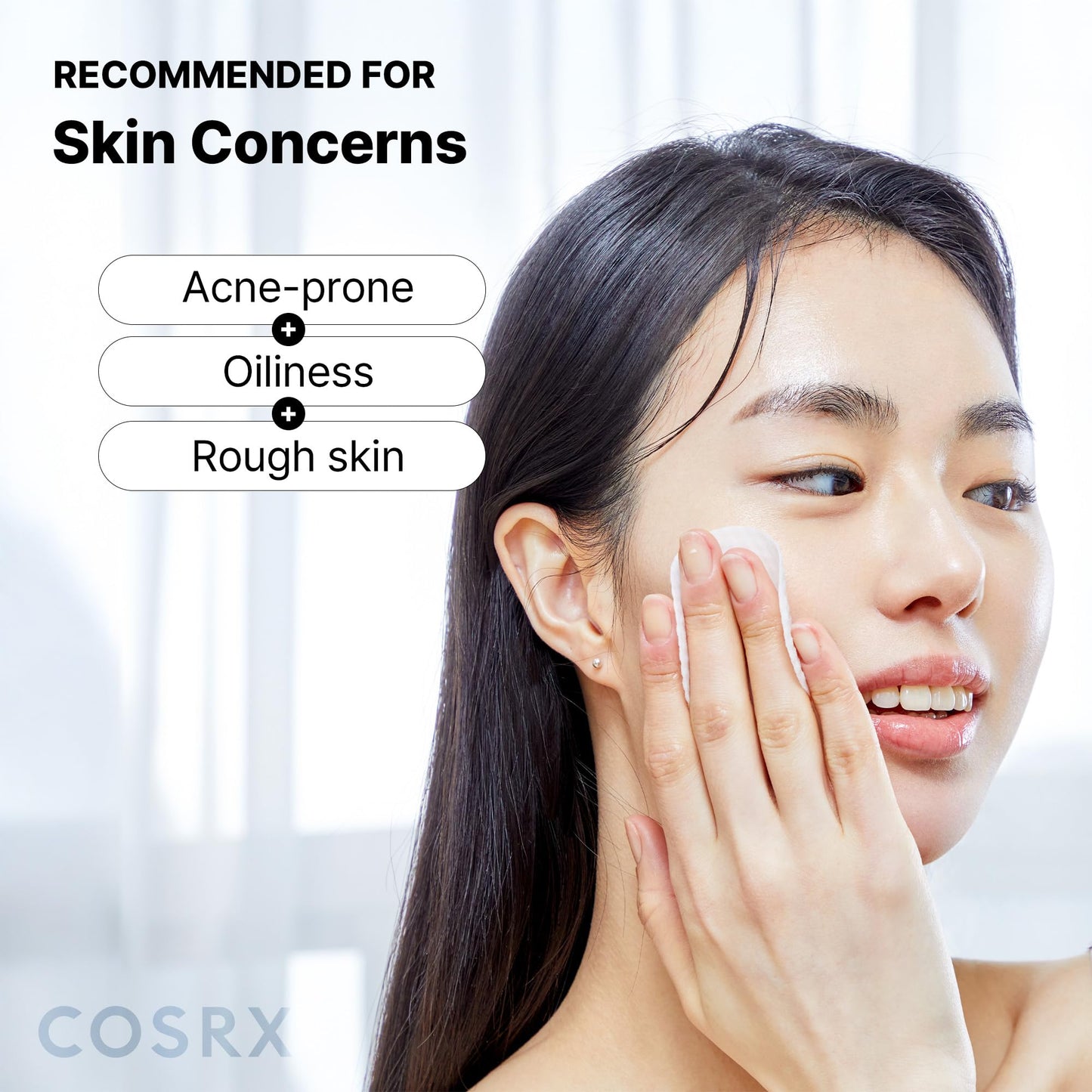 COSRX BHA Toner Pads, 70 Sheets, Exfoliating Pads for Dead Skin & Blackheads, Minimize Pores, Prevent Breakouts, Improve Skin Texture, Korean Skin Care