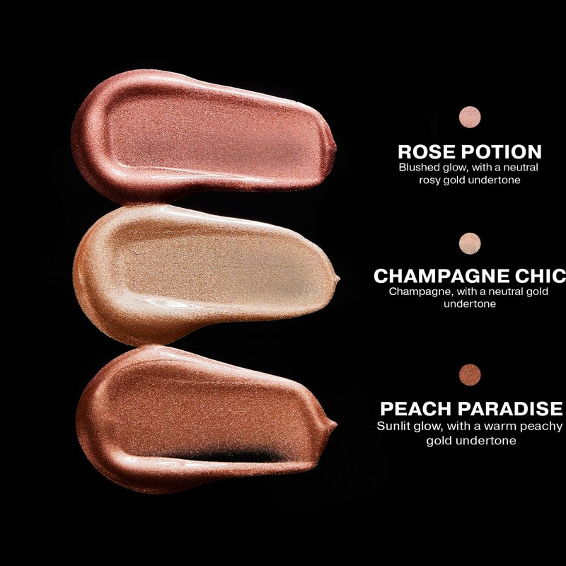 ICONIC LONDON Rollaway Glow | Liquid Highlighter for a Radiant Glow, Cruelty-Free, Vegan Makeup (Rose Potion) 0.27 Fl oz