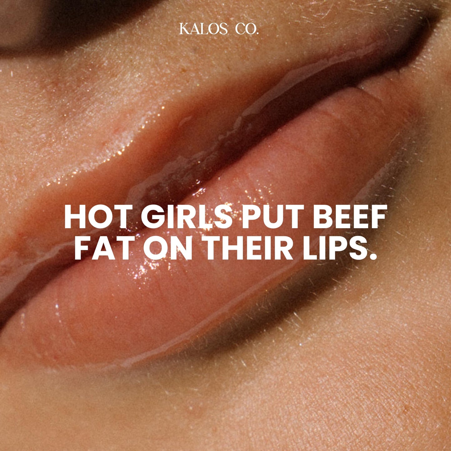 Kalos Co. Tinted Lip Oil with Tallow & Lanolin – Hydrating Balm-Gloss Hybrid with Cherry Seed Oil & Castor Oil – Natural Mineral Pigments, Nourishing Moisture, Non-Sticky Shine (5 Shades) (Poppy)