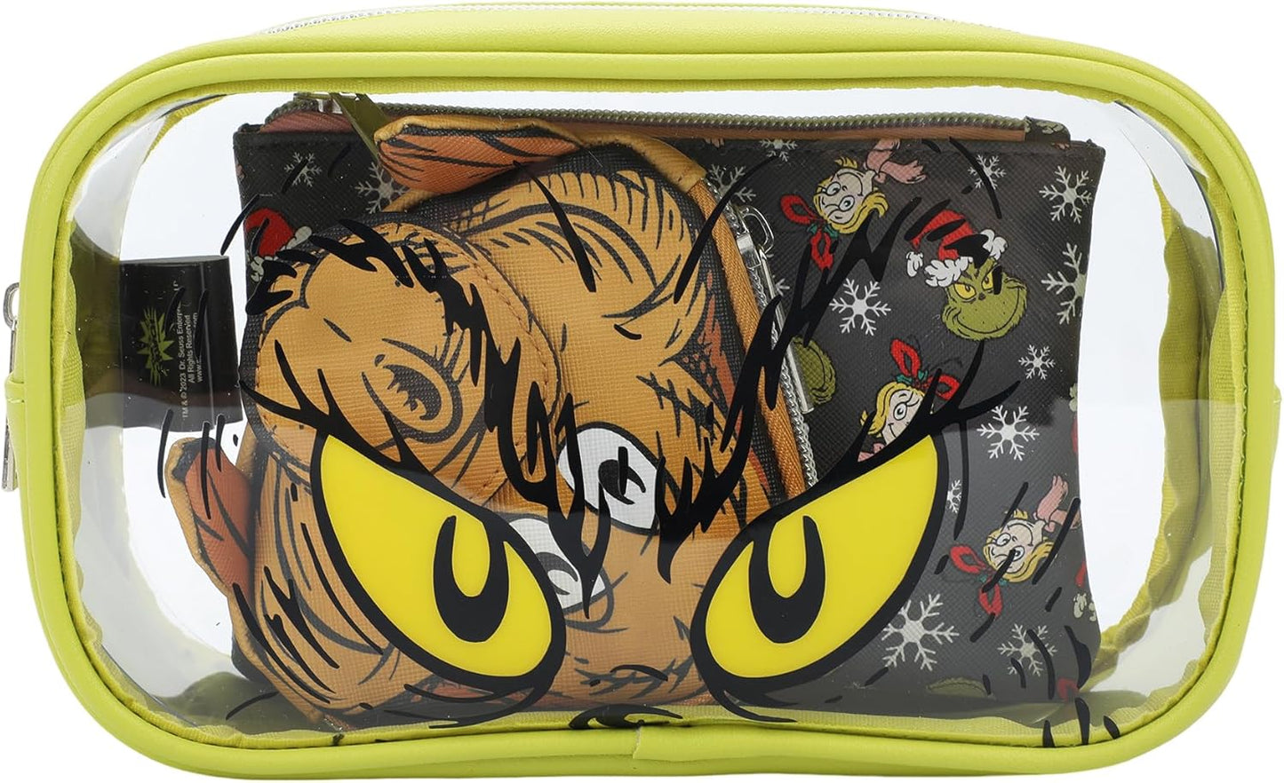 Grinch Travel Cosmetic Bags - Set of 3 Fun & Festive Organizers | Perfect for Holiday Travel