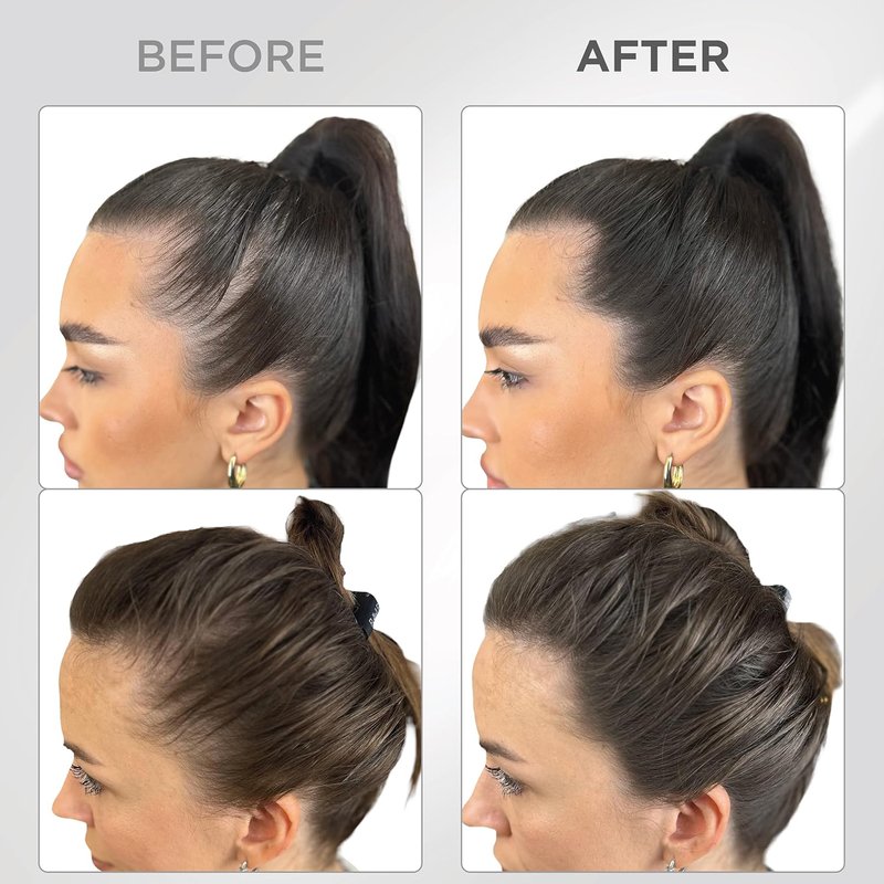 Root Touch Up Powder - Water & Sweat Resistant Hair Loss Concealer for Thinning Hair | Dark Brown, Includes Brush