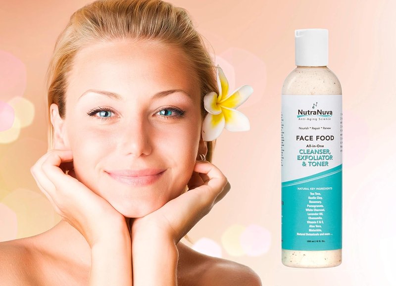 Natural Vegan Facial Cleanser - Exfoliating Toner with Tea Tree & Clay | 6 Oz, Anti-Aging, pH Restoring, Acne Fighting