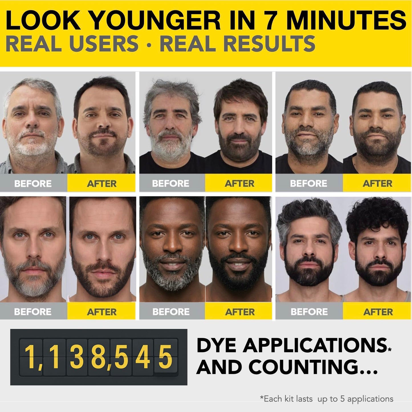 Reusable Hair & Beard Dye for Men – Dark Brown 3.1 | Up to 5 Uses, 7 Minutes | Natural Gray Coverage, No-Drip Cream with SkinArmour® – Cleverman