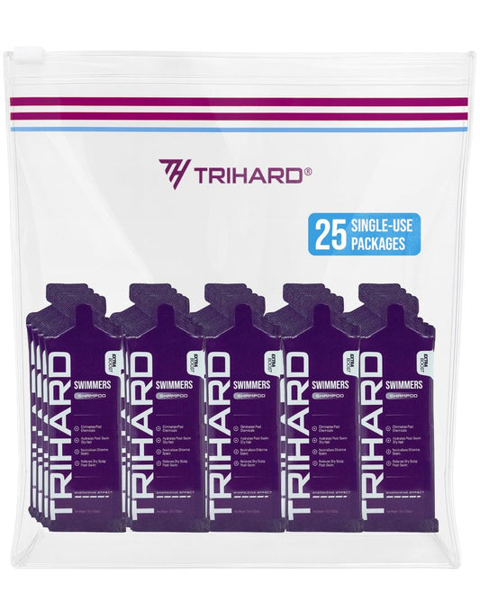 TRIHARD Swimmers Shampoo Extra Boost | Removing Chlorine and Hard Water Negative Effects | Specialized Swim Shampoo (Pool Kit)