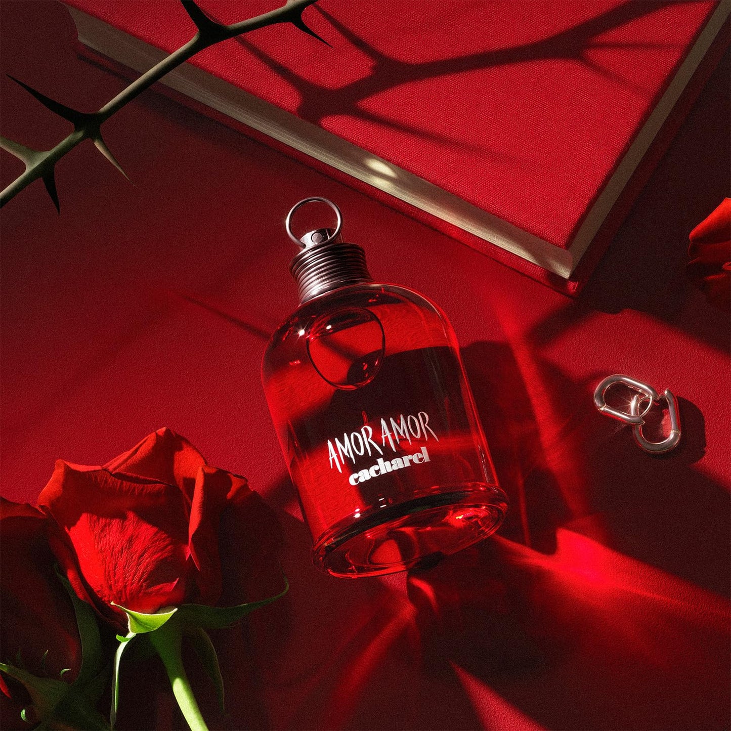 Cacharel Amor Amor Eau de Toilette Spray Perfume for Women, Notes of Blackcurrant, Lily of the Valley & Vanilla, Floriental Fruity Fragrance With Long Lasting Scent, 1.0 Fl Oz