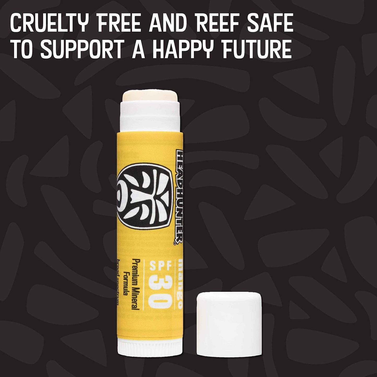 Headhunter Mango Sport Chapstick Sunscreen SPF 30, Natural Mineral Lip Balm For Sun Protection, Waterproof Lip Sunscreen For Ultra Sport Protection and Solar Defense, Reef Safe Sunblock Chap Stick (6 Pack)