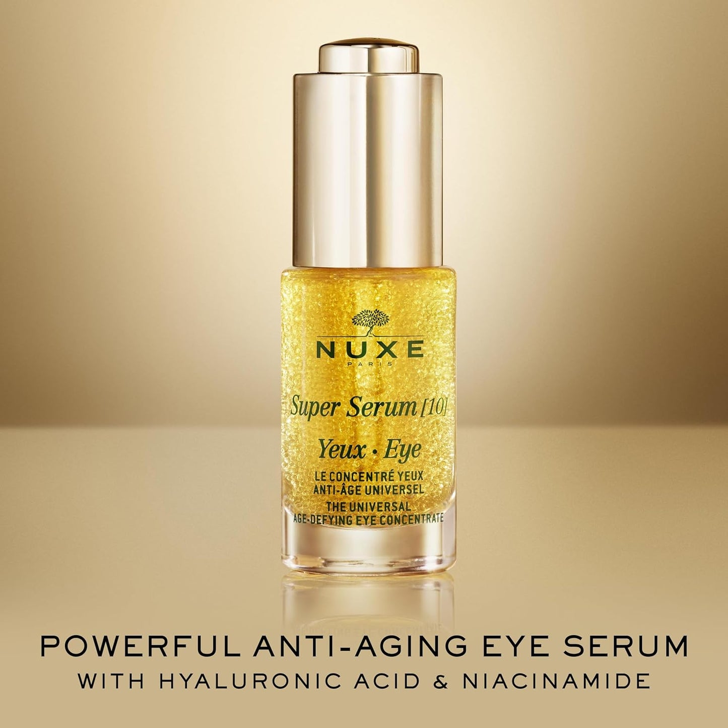 NUXE Super Serum Eye - Anti-Aging Eye Serum with Hyaluronic Acid & Botanical Caffeine | 0.5 fl oz