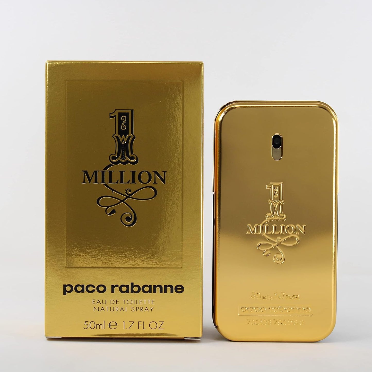 Paco Rabanne 1 Million EDT Spray for Men - 1.7 Oz | Iconic Fragrance with Warm Spicy Notes
