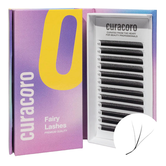 Curacoro Fairy Lash Extensions 3D Volume Lashes 0.07 CC Curl 8mm