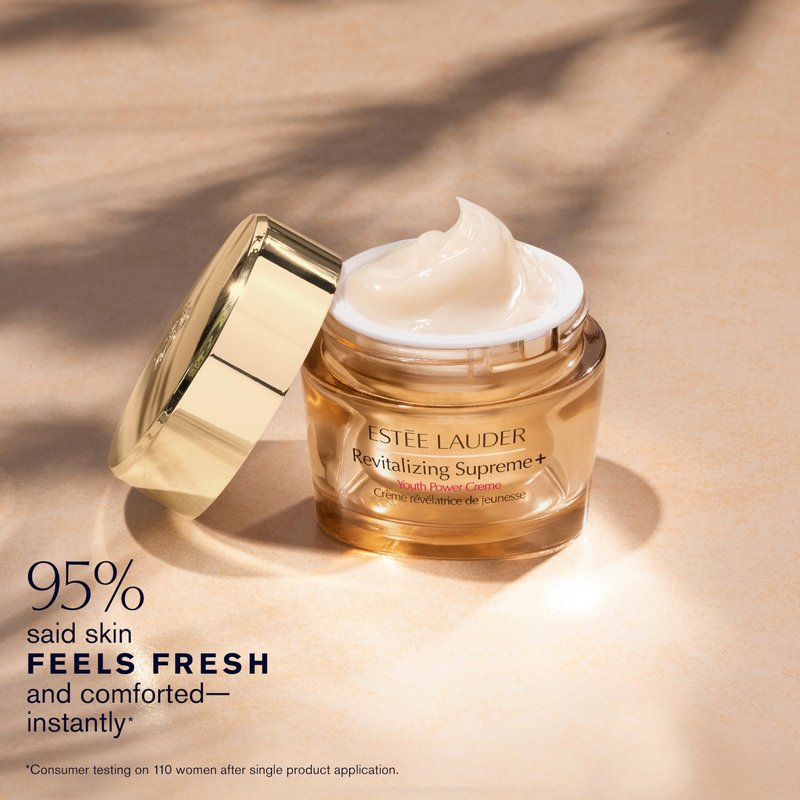 Estée Lauder Revitalizing Supreme+ Youth Power Cream Moisturizer with Hyaluronic Acid & Peptides, Anti Aging | Face & Neck Cream, 1 Ounce