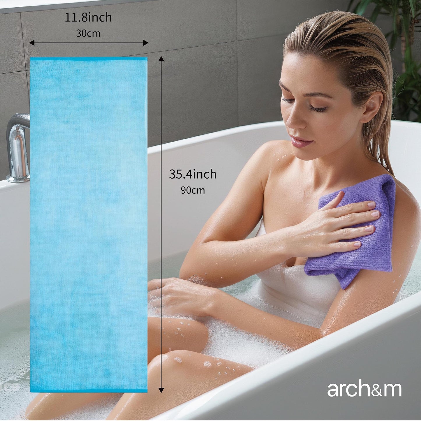 ARCH&M Exfoliating Towel, Japanese Washcloth 12 Pack