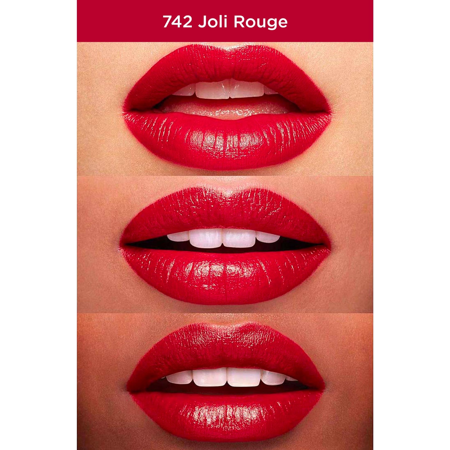 Clarins Joli Rouge Lipstick | Long Lasting, Satin Finish | Hydrating, Nourishing and Lightweight | All Skin Types | 0.1 Ounces