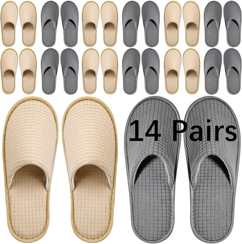 Disposable Guest Slippers - Washable & Reusable Indoor Footwear for Men & Women | Perfect for Hotels & Homes