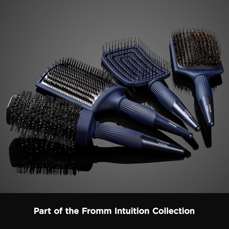 Fromm Intuition Hot Paddle Brush - Ceramic Ionic Hair Brush for Smoothing & Straightening | Anti-Static, Heat Safe, All Hair Types