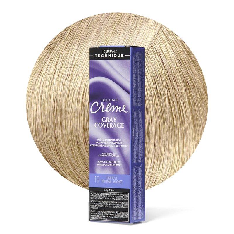 L'Oréal Technique Excellence Crème Permanent Hair Color - Long-Lasting Hair Dye, Rich Formula With No-Drip Application, Superb Gray Coverage, Medium Brown