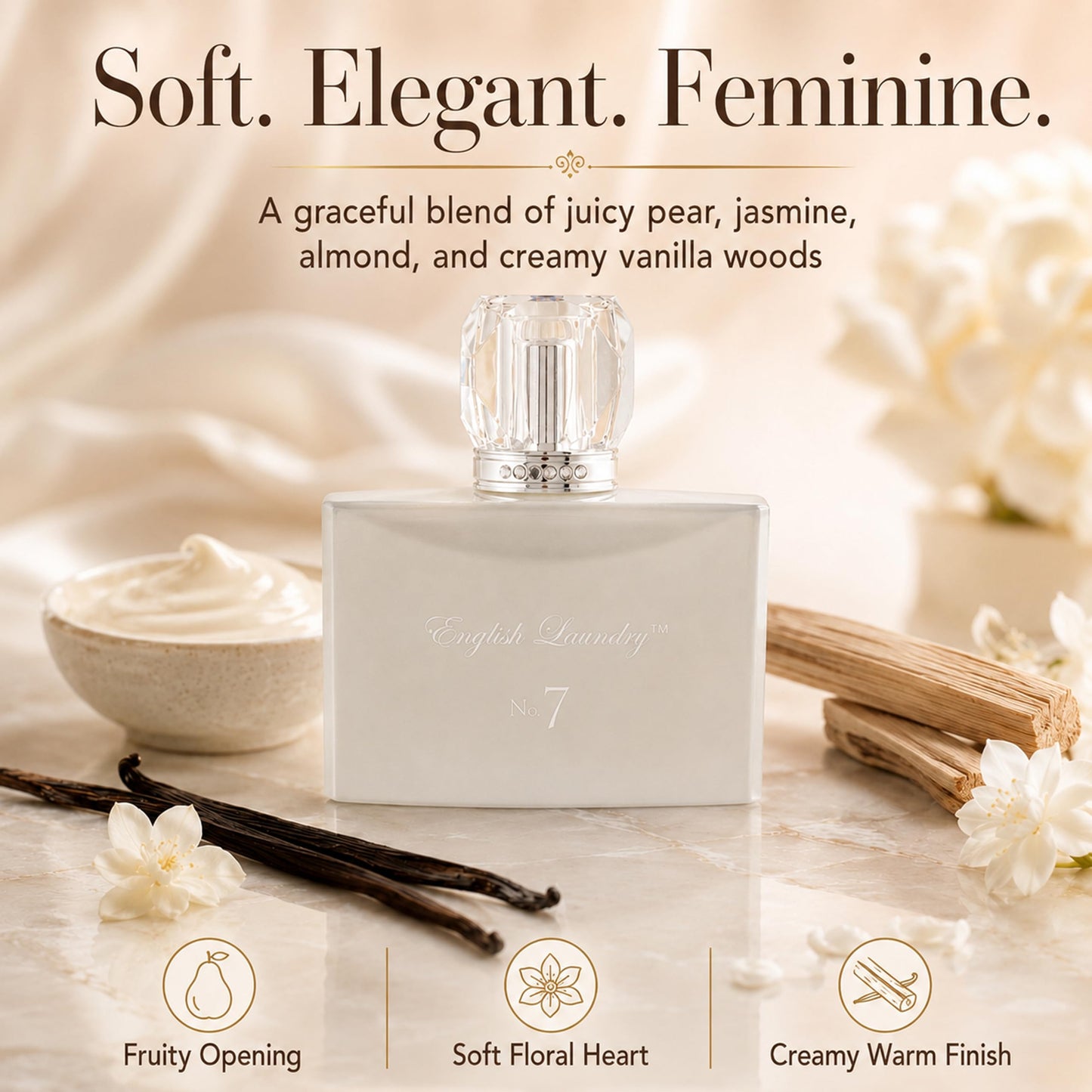 Women's No. 7 Eau de Parfum, 3.4 fl. oz. for her (unboxed), by Englsih Laundry