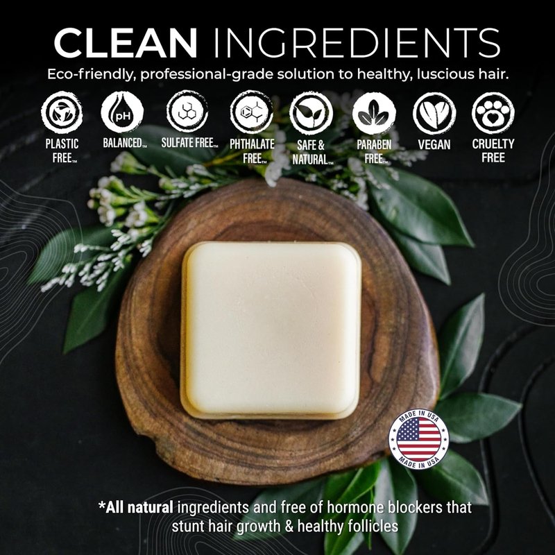 Viori Hidden Waterfall Conditioner Bar | Organic Rice Water Formula - Handcrafted, Eco-Friendly Hair Care