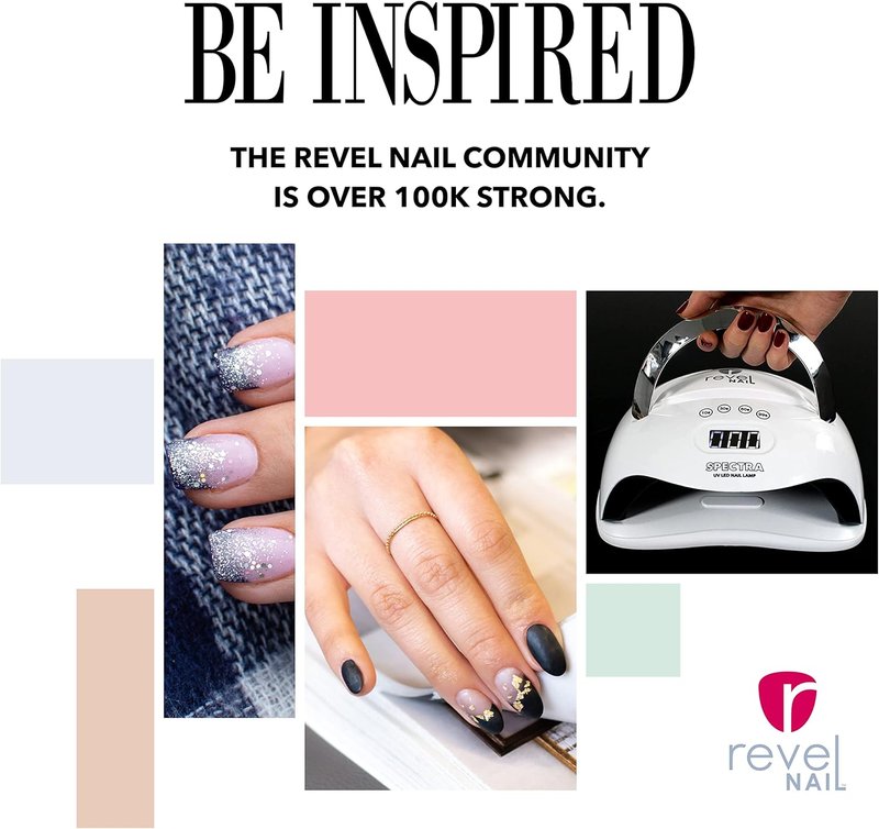 Revel Nail Spectra UV/LED Nail Lamp - Versatile Light for Gel & Dip Powder Polish | Perfect for Shine & Matte Top Coats