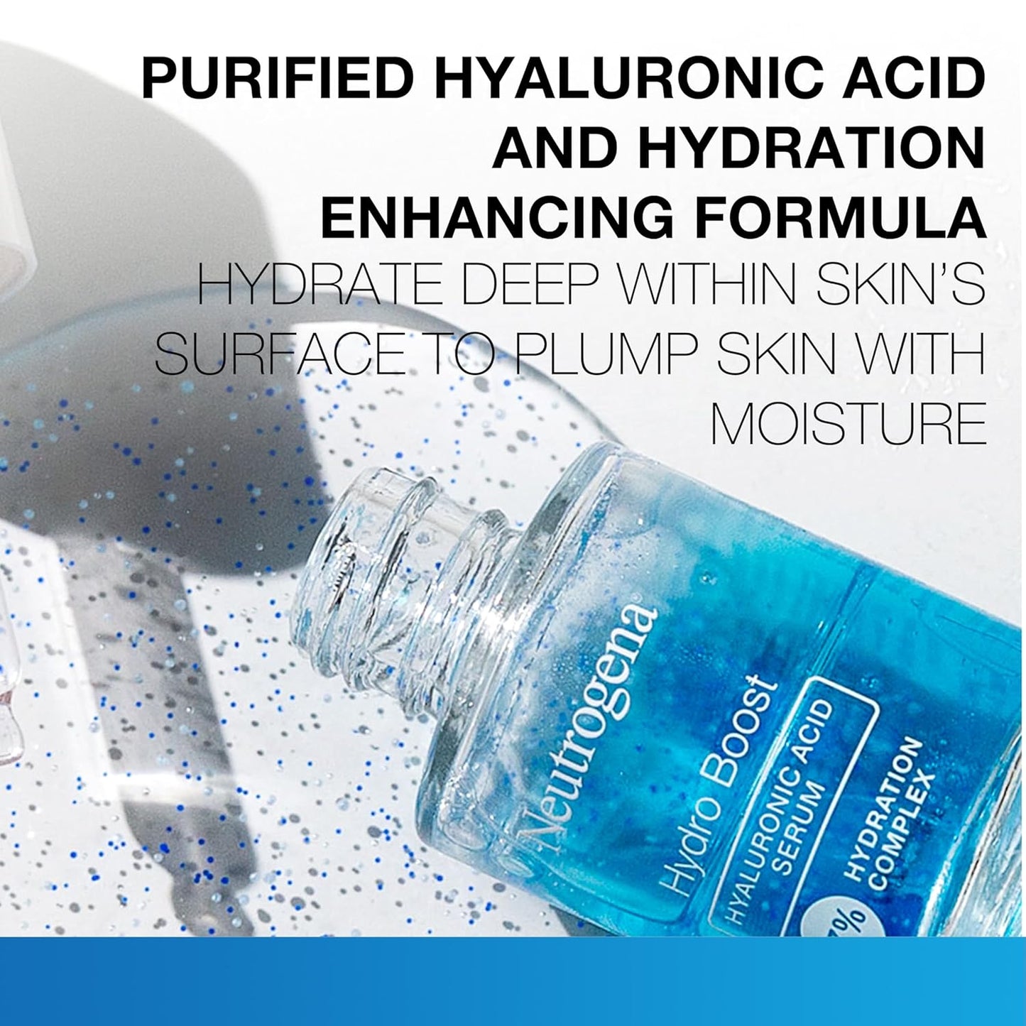 Neutrogena Hydro Boost Hyaluronic Acid Serum - Lightweight Daily Hydration for Face & Neck | 1 fl. oz