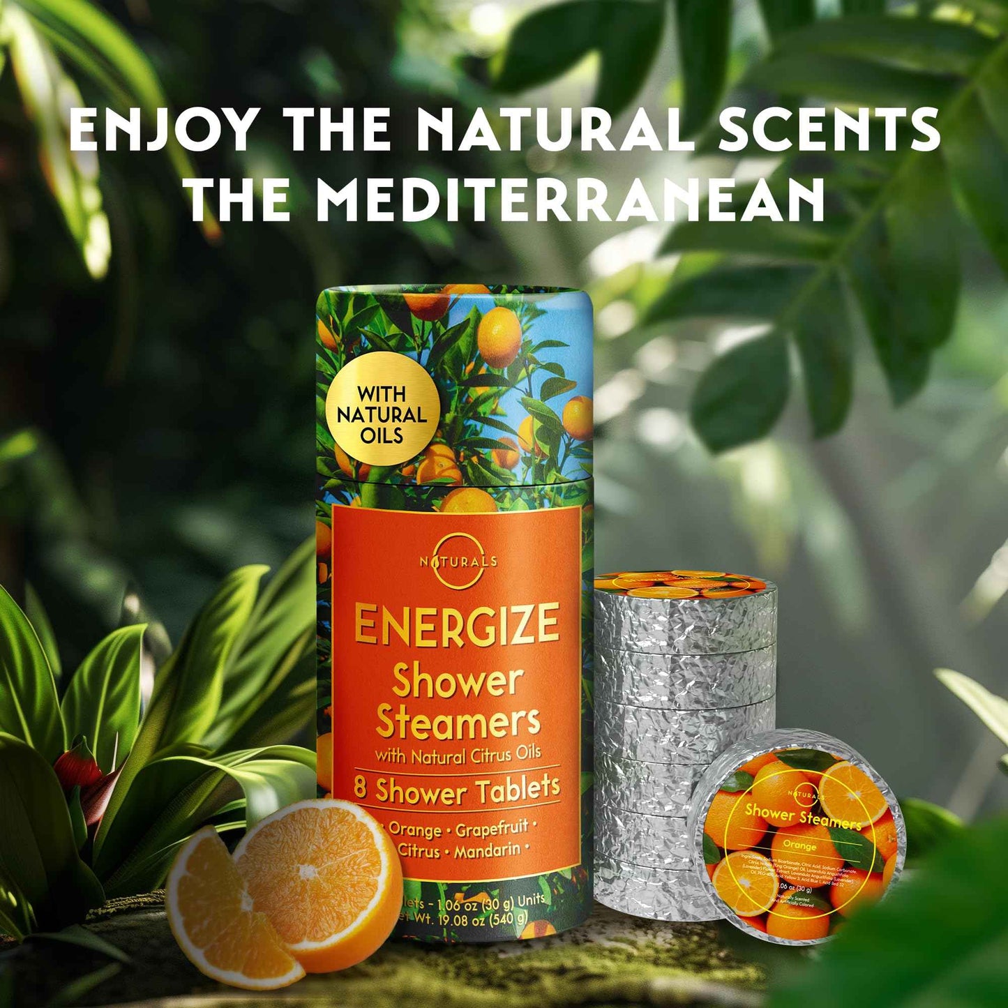 Shower Steamers Aromatherapy - Birthday Gifts for Women - Shower Bombs Aromatherapy, Spa Day Essentials, Relaxation Spa Gifts - Self Care Unique Gifts for Women and Men (Citrus 8 Count)