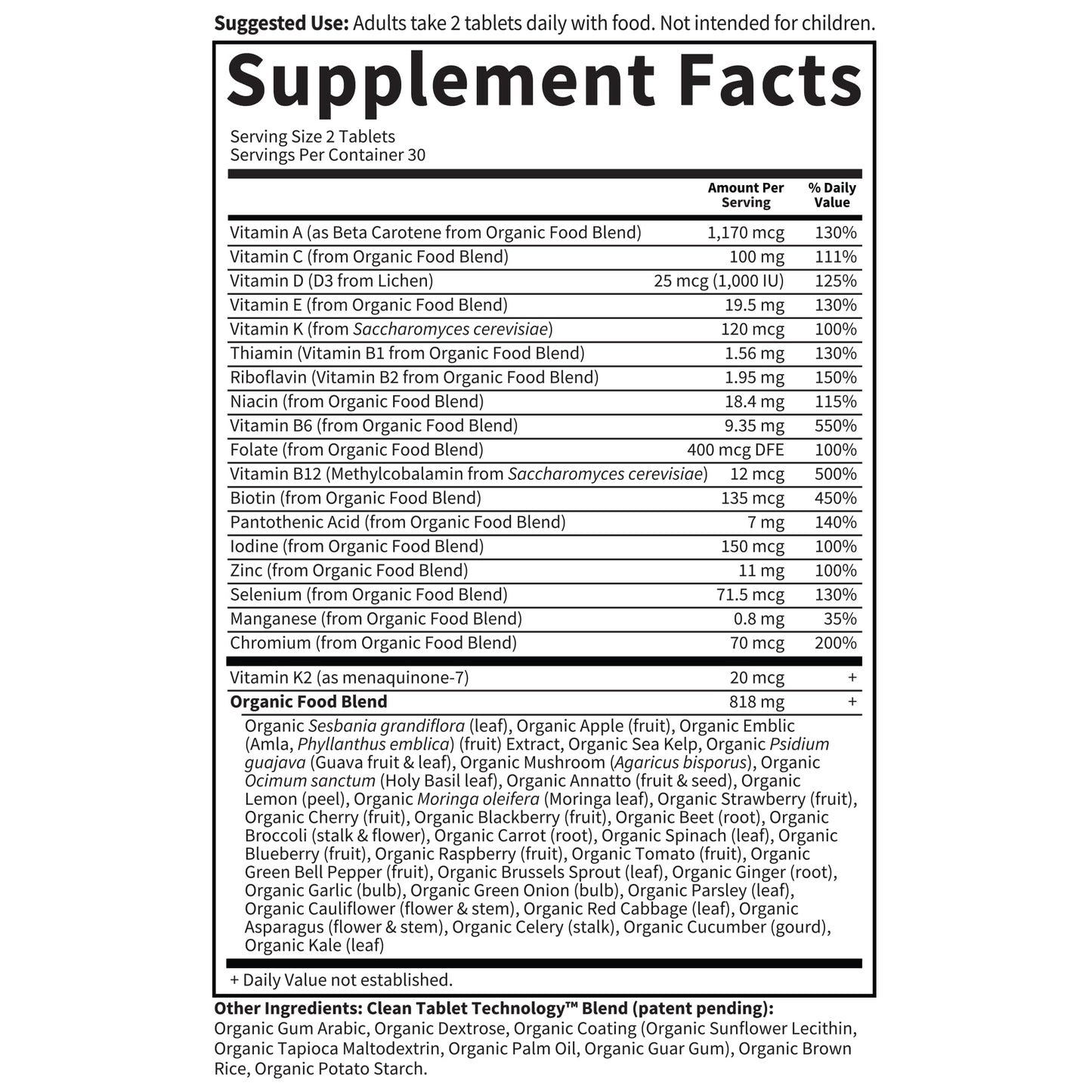 Garden of Life Organics Men's Multivitamin with Prostate Support, B12 & Vitamins – Vegan Daily Whole Food Multivitamin, Non-GMO, Certified Organic, 60 Tablets