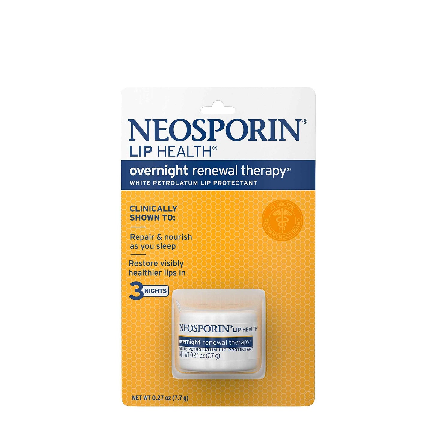 Neosporin Lip Health Overnight Renewal Therapy 0.27 oz (Pack of 3)