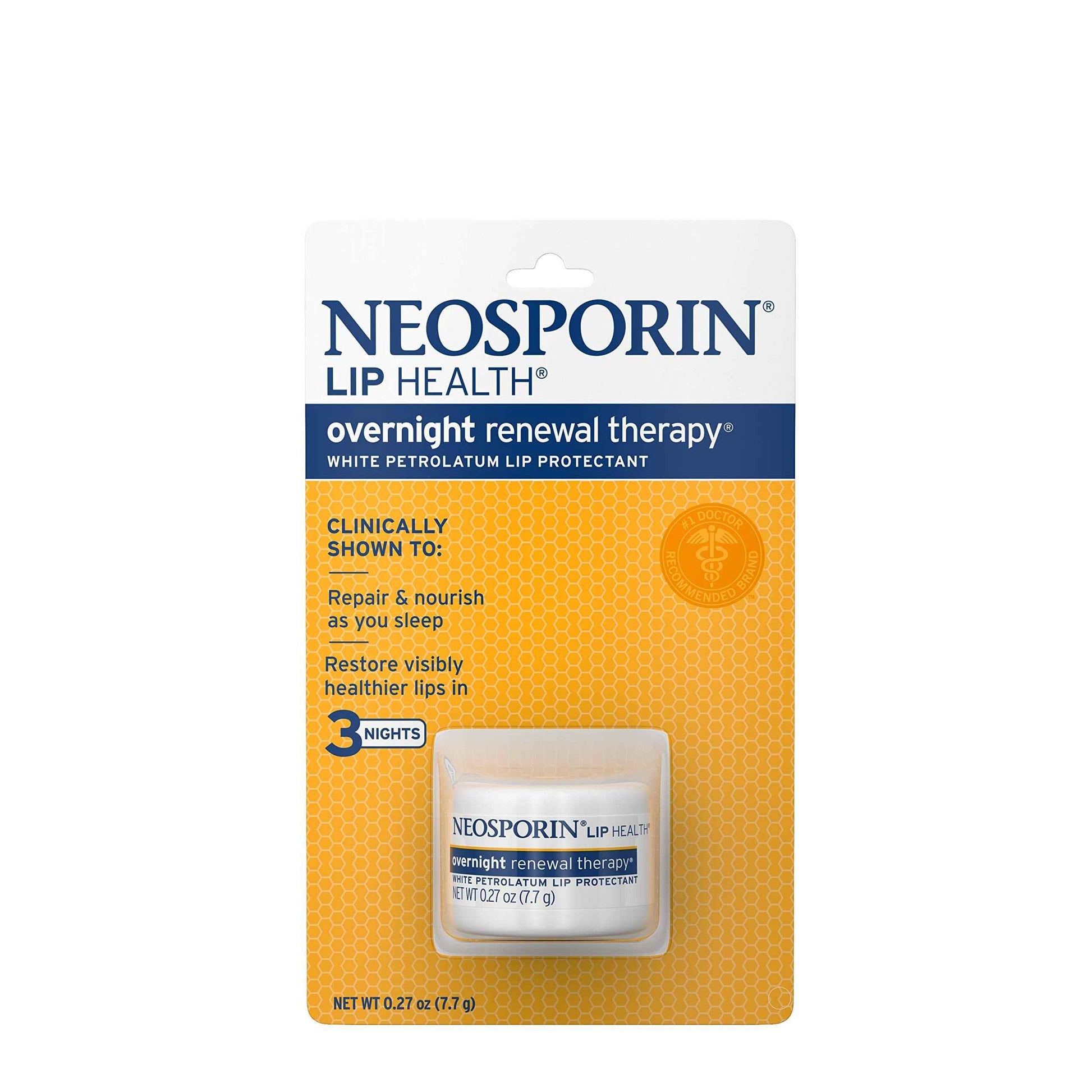 Neosporin Lip Health Overnight Renewal Therapy 0.27 oz (Pack of 3)