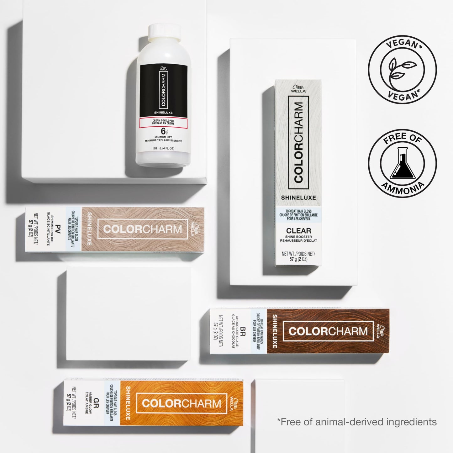 COLORCHARM ShineLuxe Top Coat Hair Gloss | PA Winter Frost | 2 oz.
