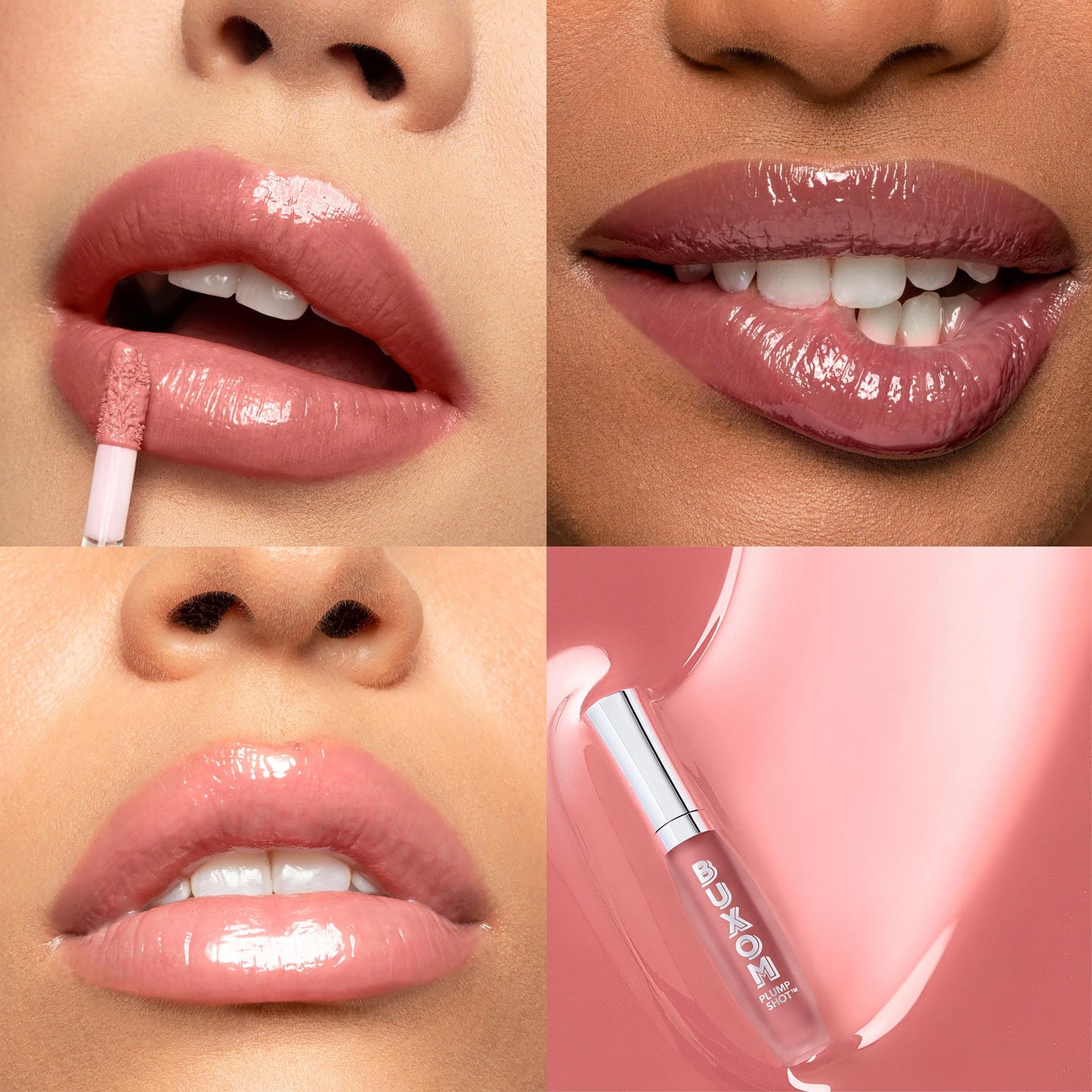 Buxom Plump Shot Peptide-Infused Lip Serum, Lip Plumping Gloss, Formulated with Advanced Peptides, Hyaluronic Acid, Avocado & Jojoba Oil