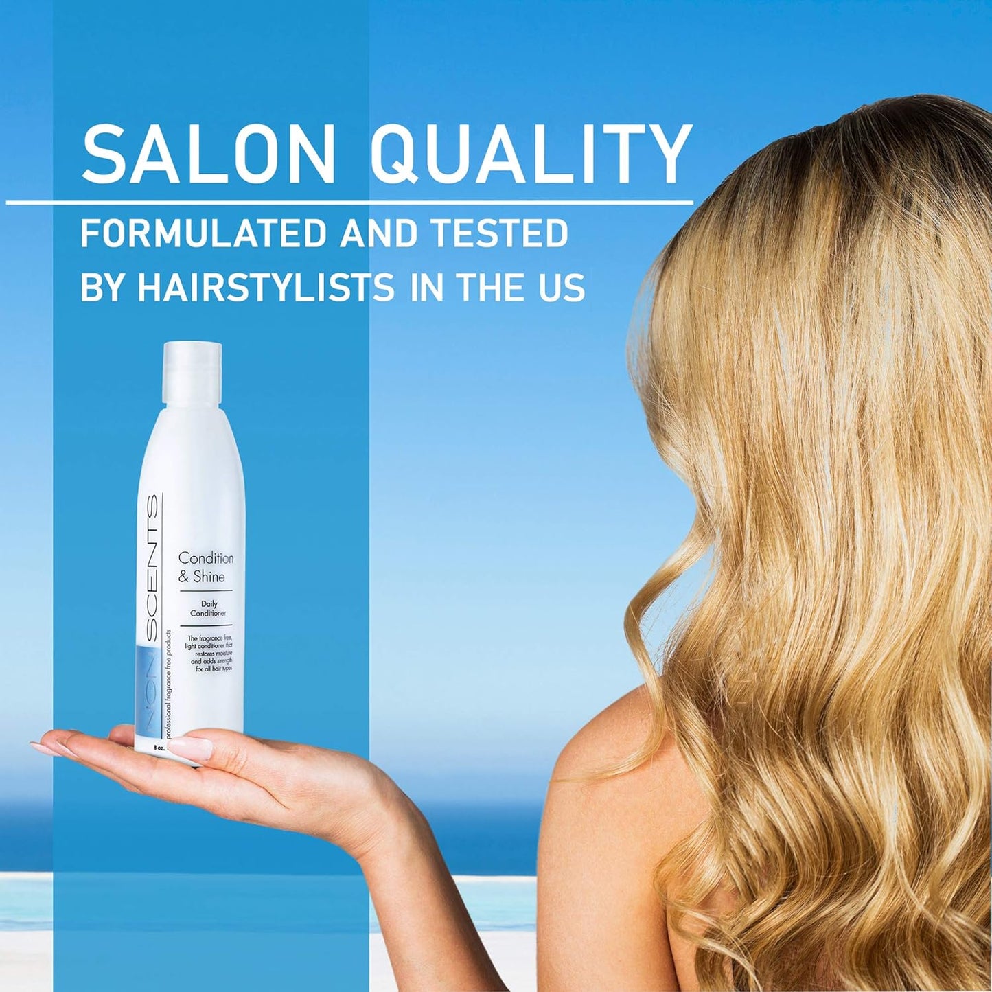 Natural Conditioner for Dry Hair - Cruelty-Free & Sulfate-Free | Unscented, Made in USA