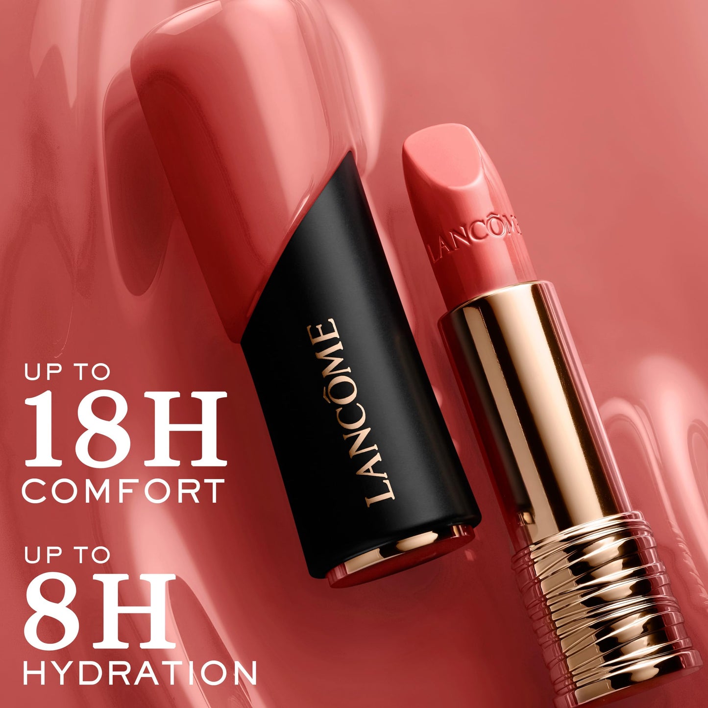 Lancôme L'Absolu Rouge Hydrating Cream Lipstick - Smudge-Resistant & Luminous Finish - Up To 18HR Comfort - 0 Moi Moi Moi