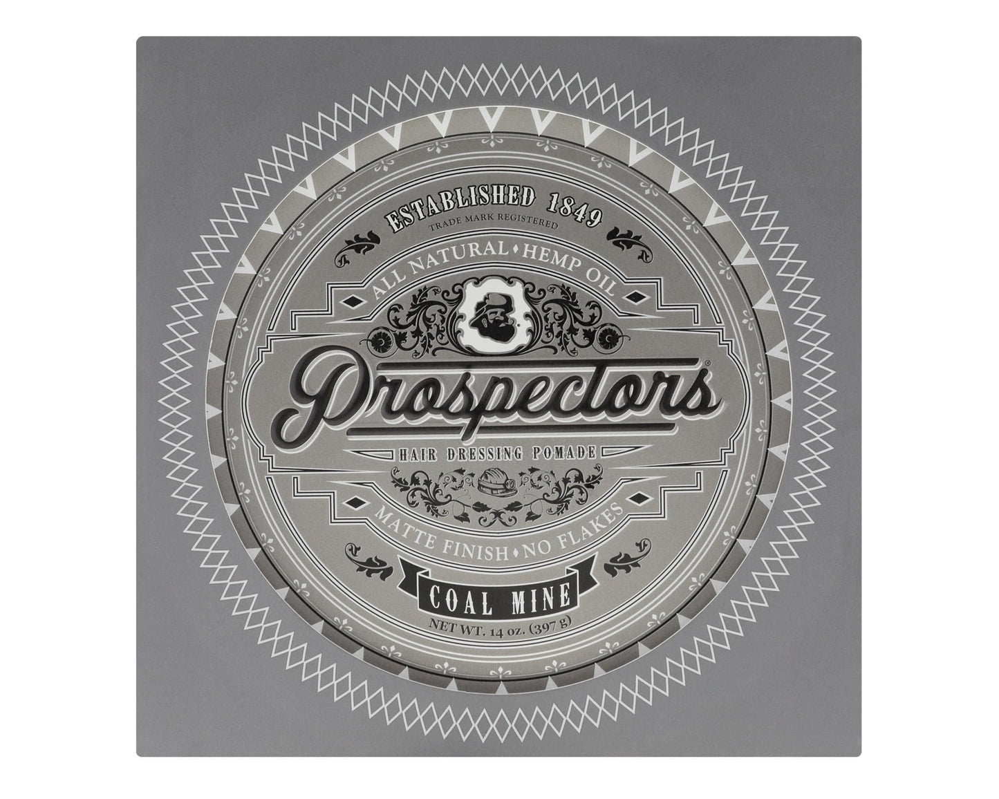 PROSPECTORS Coal Mine Matte Clay Hair Pomade 14 oz Tin Can