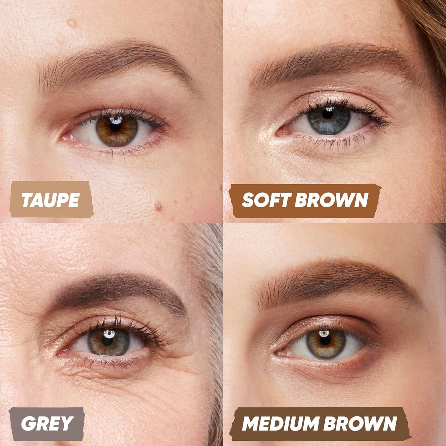 Kosas Eyebrow Pencil - Long-Lasting Brow Pop with Spoolie | Grey Shade