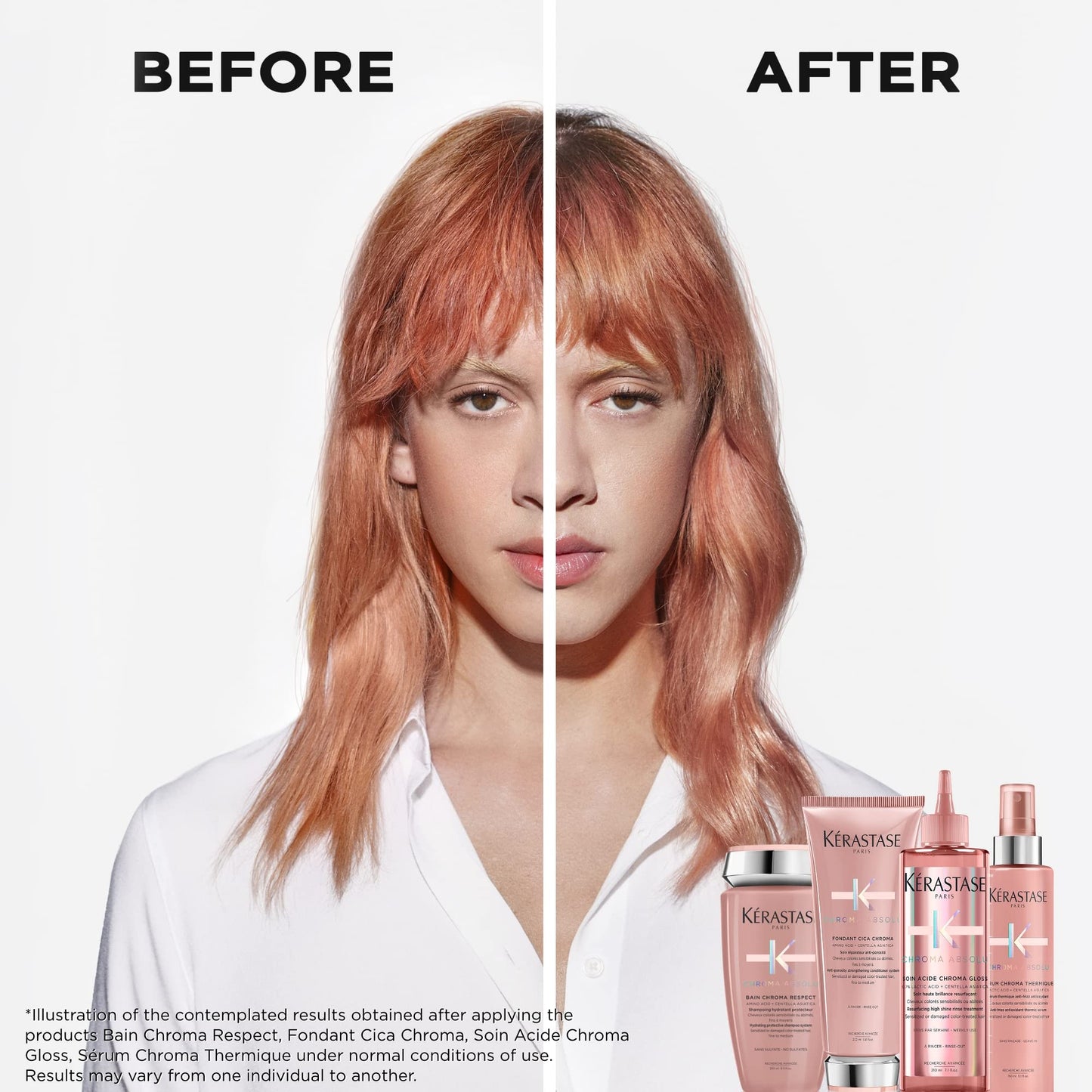 Kerastase Chroma Absolu Cica Chroma Strengthening Conditioner For Sensitive or Damaged Hair - Anti-Porosity, Improves Hair Health and Preserves Color Vibrancy With Lactic Acid, 6.8 Fl Oz