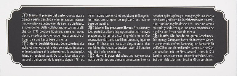 Marvis Licorice Toothpaste - Unique Flavor for Fresh Breath | 3.8 oz Tube