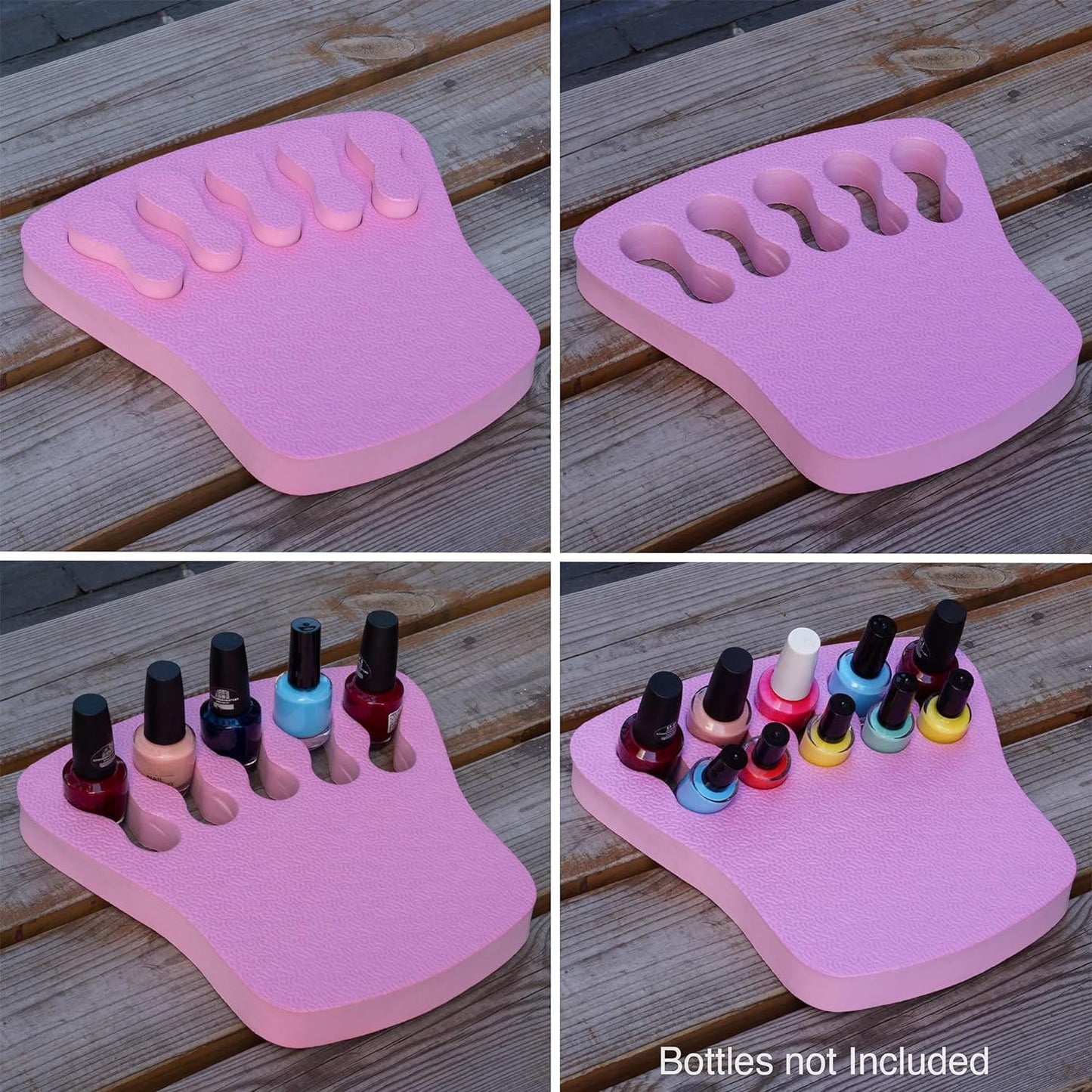 ButterFox Nail Polish Organizer Holder, Nail Art Manicure Hand Stand Mat Rest Work Station (Pink)